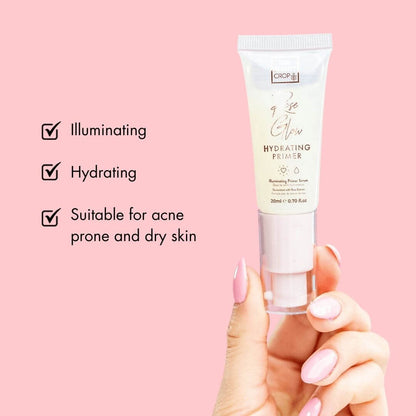 illuminating, hydrating, suitable for acne prone and dry skin