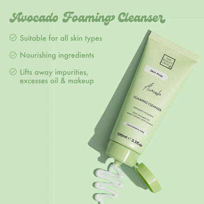 Avocado Foaming Cleanser
Suitable for all skin types
Nourishing ingredients
Lifts away impurities, excesses oil & makeup