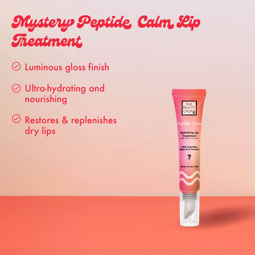 Mystery Peptide Calm Lip
Treatment
Luminous gloss finish
Ultra-hydrating and nourishing
Restores & replenishes dry lips