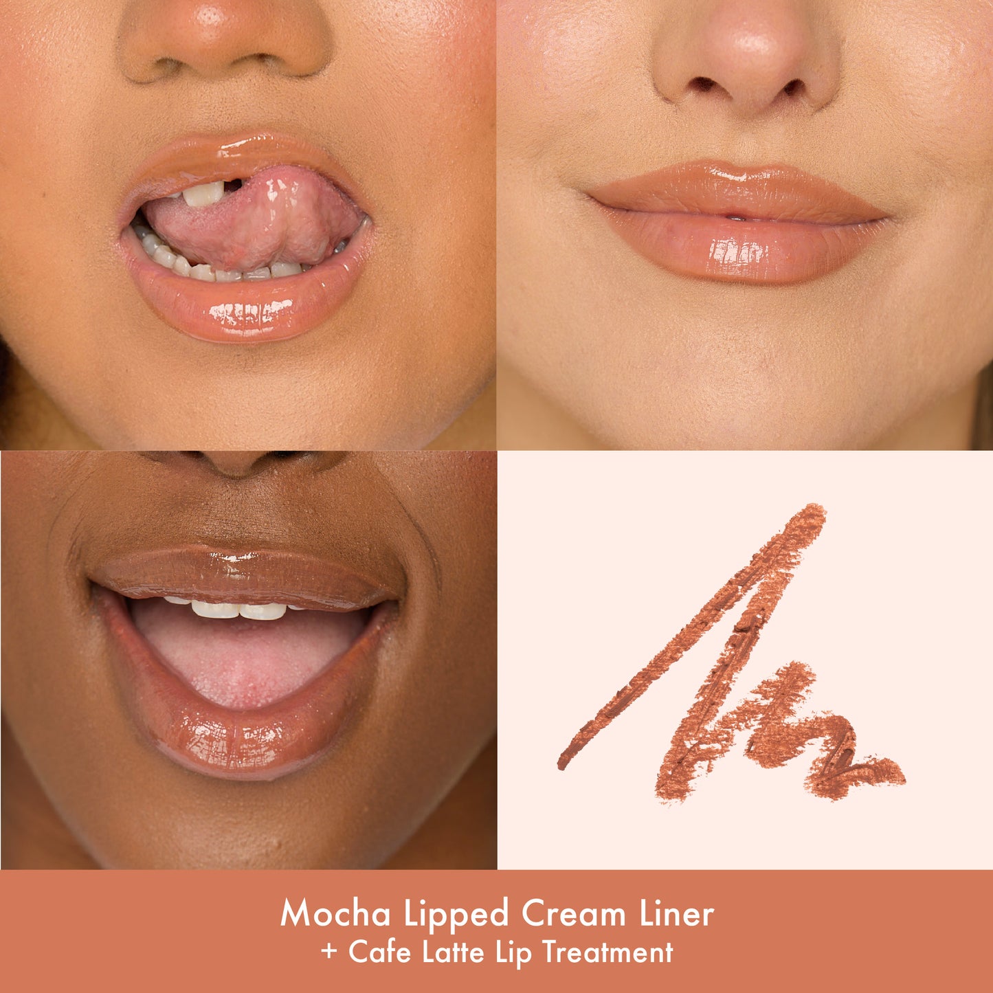 mocha lipped cream liner + cafe latte lip treatment