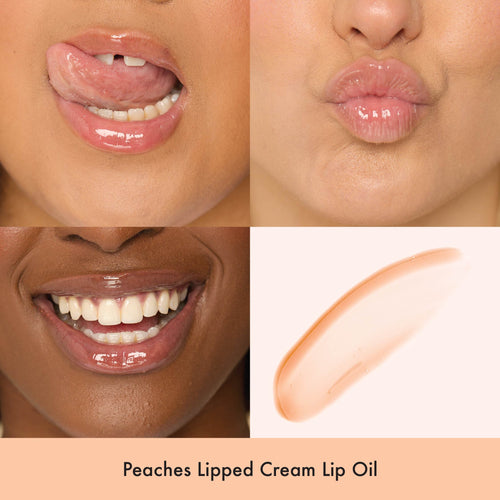 peaches lipped cream lip oil 