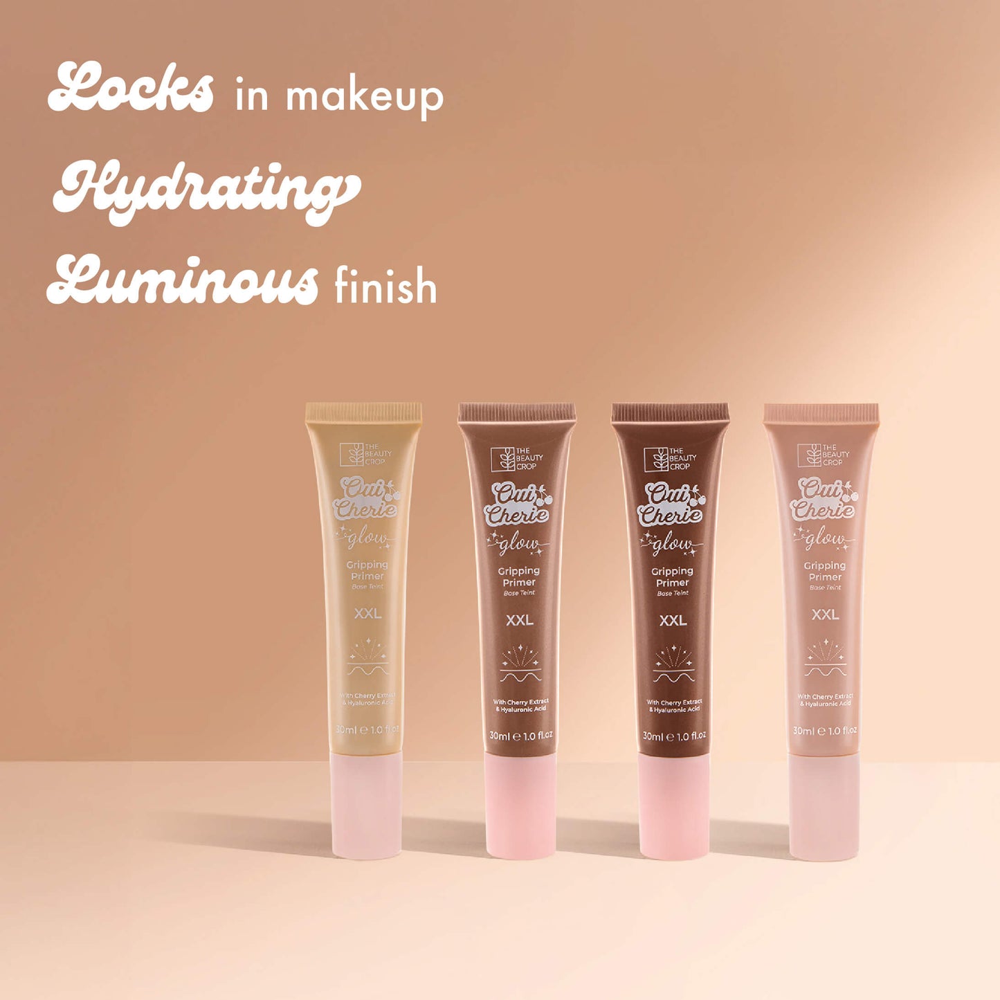 Locks in makeup
Hydrating
Luminous finish