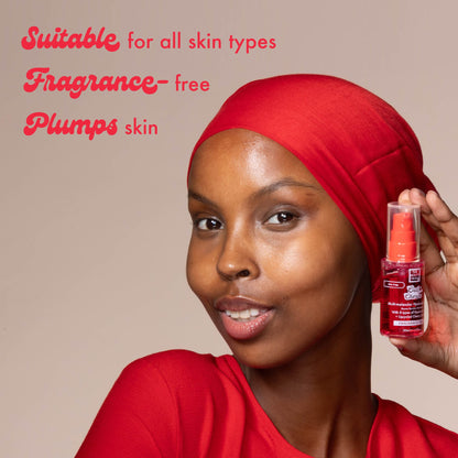 Suitable for all skin types Fragrance- free Plumps skin