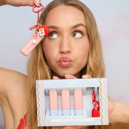 Peptide Melting Lip Balm Set of 3 (With Keychain)