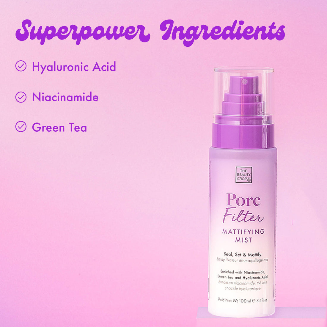 Superpower Ingredients, Hyaluronic Acid, Niacinamide, Green Tea